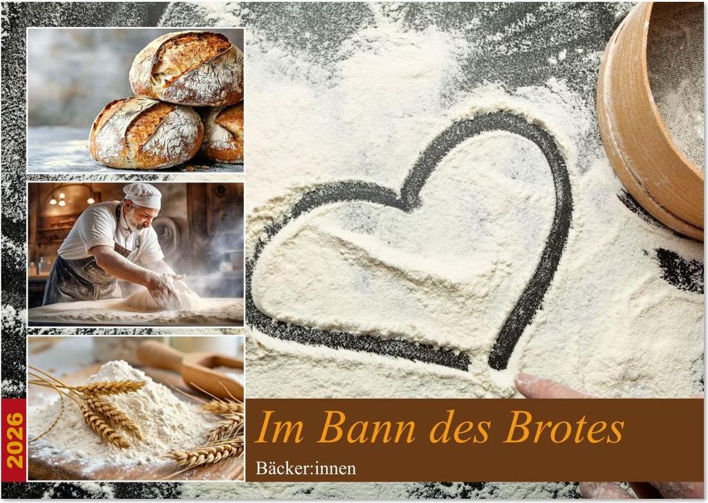 Im Bann des Brotes - Bäcker:innen (Wandkalender 2026 DIN A3 quer), CALVENDO Monatskalender