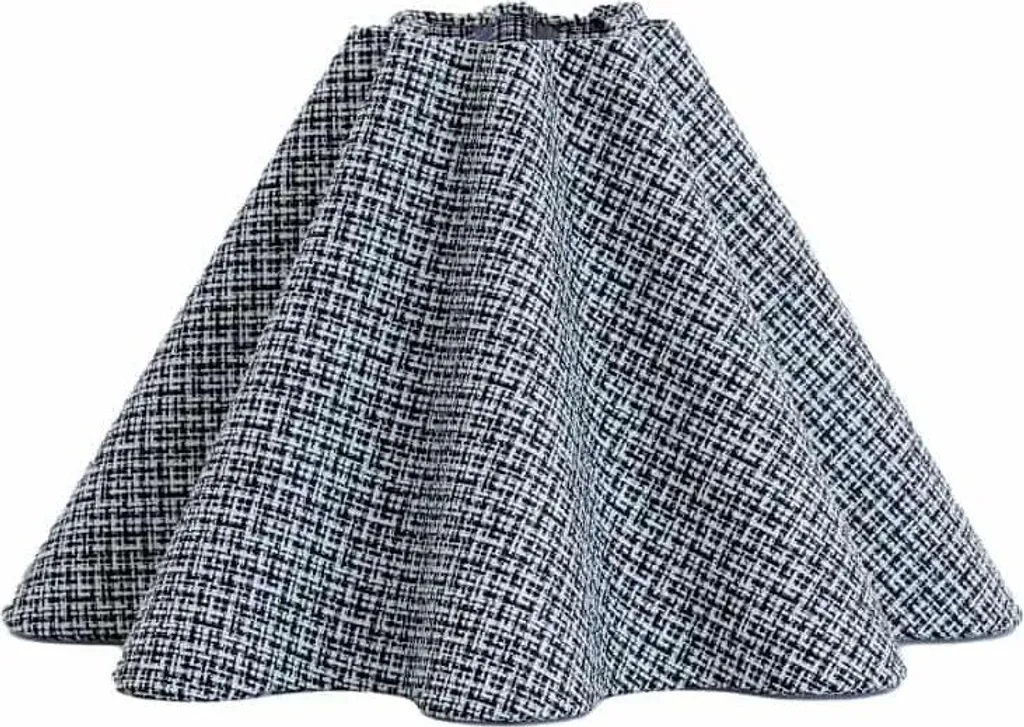 Petit abat-jour gris en tissu pour lampe E27 - Collection Bezaha 11cm