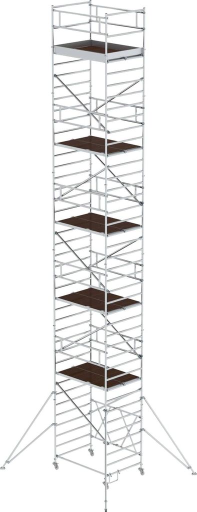 Günzburger Steigtechnik Klappgerüst 1,35 x 1,8 m mit Ausleger Plattformhöhe 10,8 m - 115209