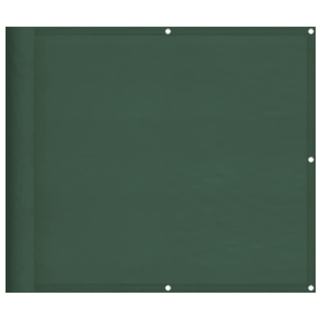 vidaXL Schermo privacy per balcone verde scuro 90x700 cm 100 % poliestere oxford