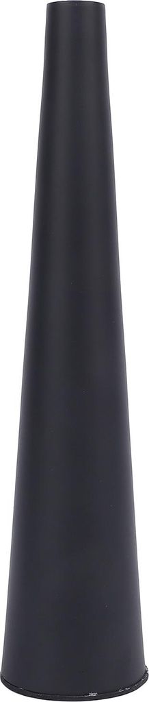 Kleine Blumenvase, innovatives nordisches Aluminium, dekorativ, schmaler Hals, konisch, floral, für TV-Schrank, Esstisch, Schwarz