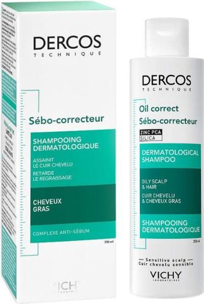 Vichy Dercos Oil-Correct Szampon   200 ml Zdjęcie produktu 