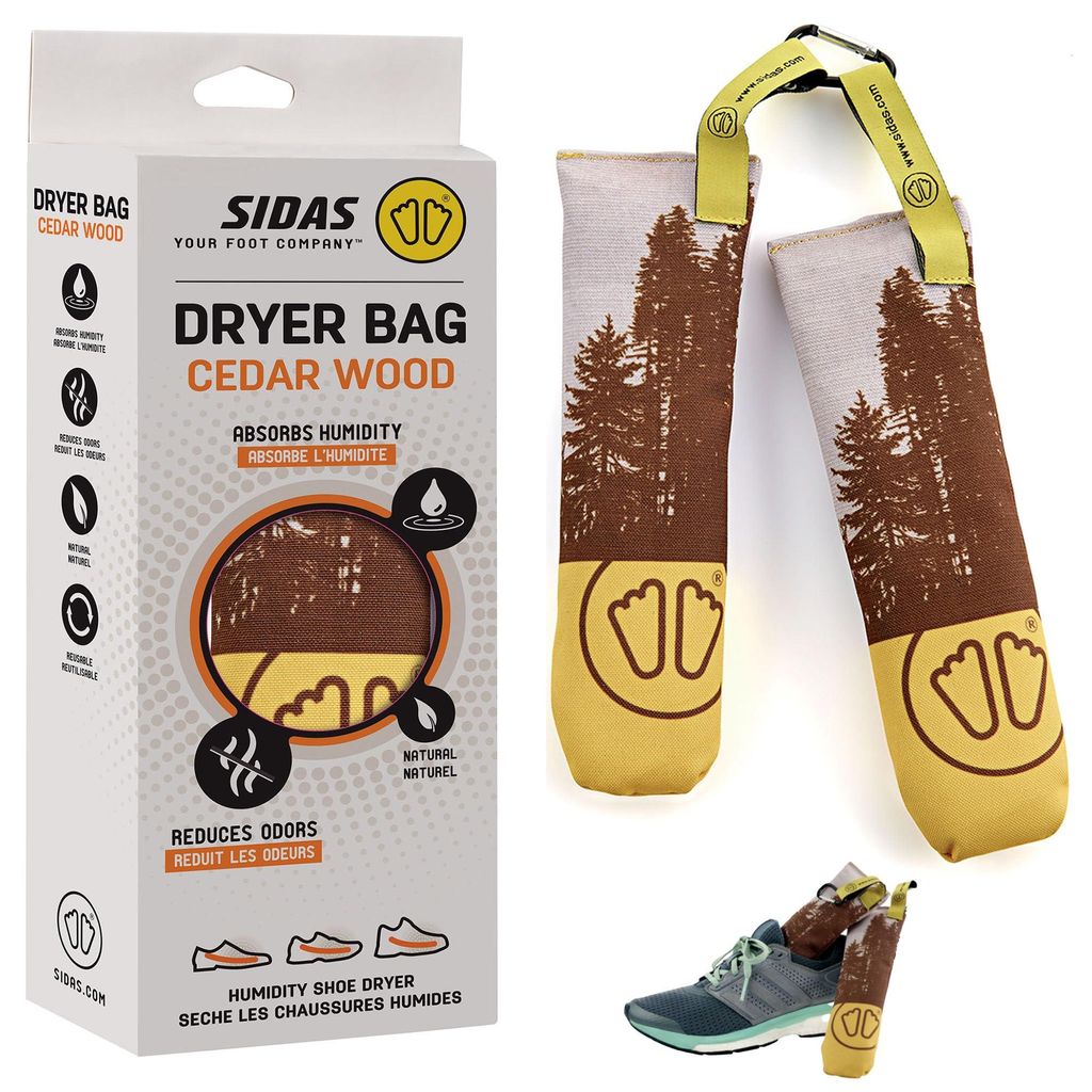 Sidas Dryer Bag, Cedar Wood, Schuhtrockner, absorbiert Feuchtigkeit, gelb, One Size