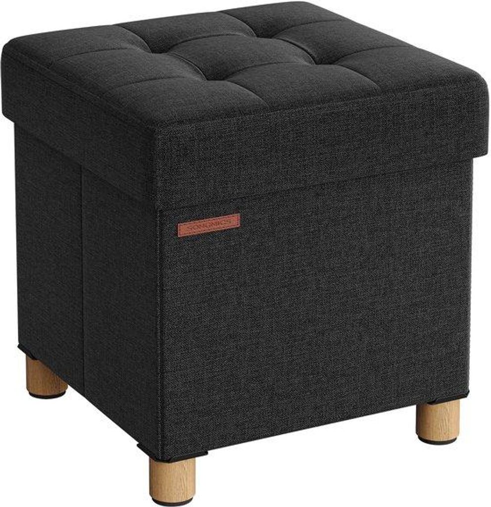 Klapfähige Sitzbank mit Aufbewahrungsraum - Bequem und Robust - 38 x 38 x 40 cm