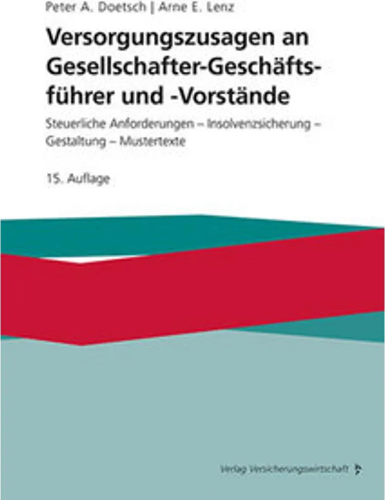 Livre de droit Versorgungszusagen an Gesellschafter-Geschäftsführer