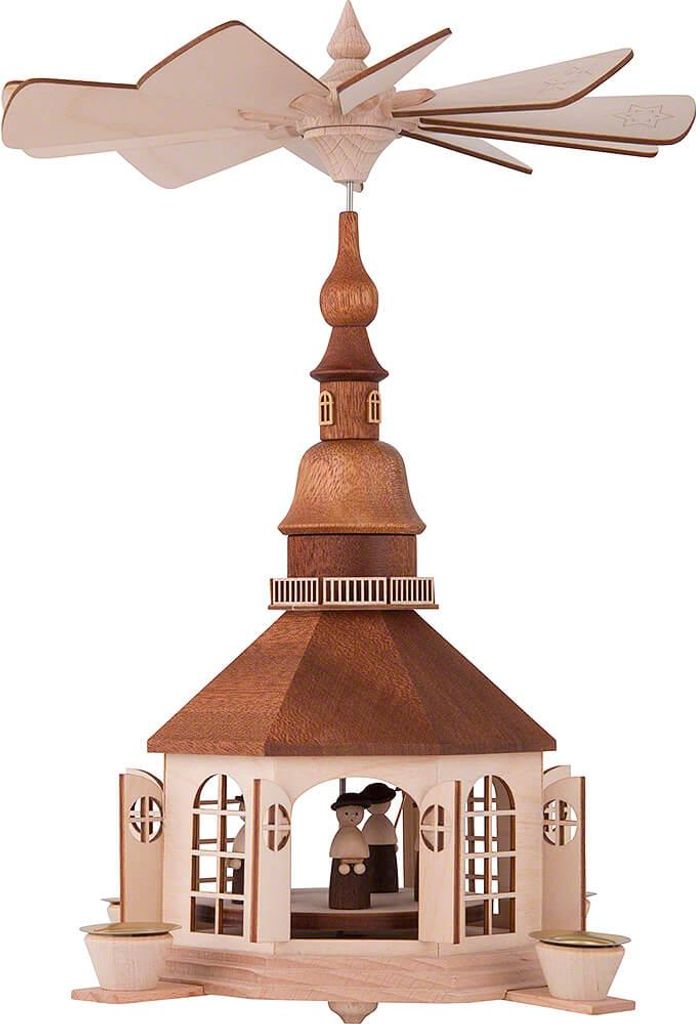 1-stöckige Pyramide Seiffener Kirche (30cm) von Rauta Produktbild 