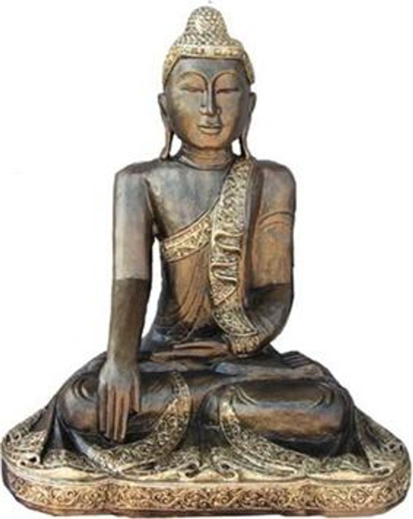 Buddha Deko Figur Statue Skulptur 60 cm Figuren Statuen Skulpturen Neu (B15)