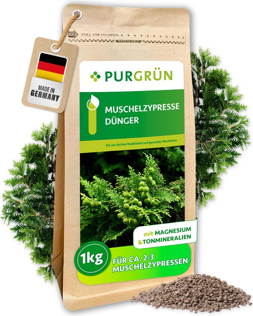 Purgrün Muschelzypresse-Dünger 1 kg,