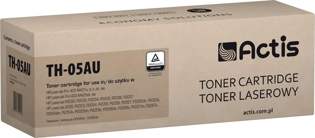 Toner Actis TH-05AU Haute Capacité 2800 Pages Noir pour HP 05A / 80A / 80