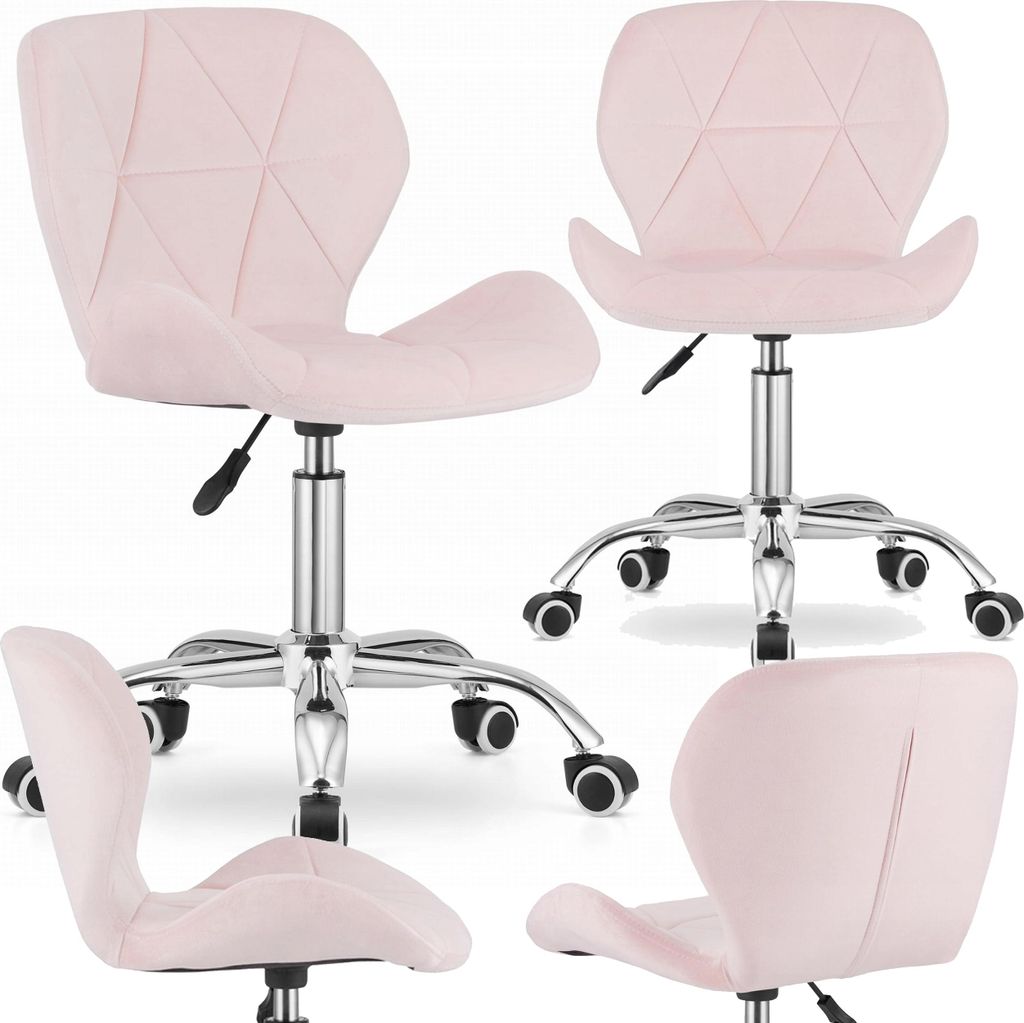 RIVELLO VELVET LIGHT PINK Drehstuhl