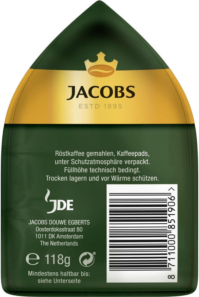 JACOBS Pads Crema Classic 270 Getränke - 15x18 Kaffeepads Produktbild 7