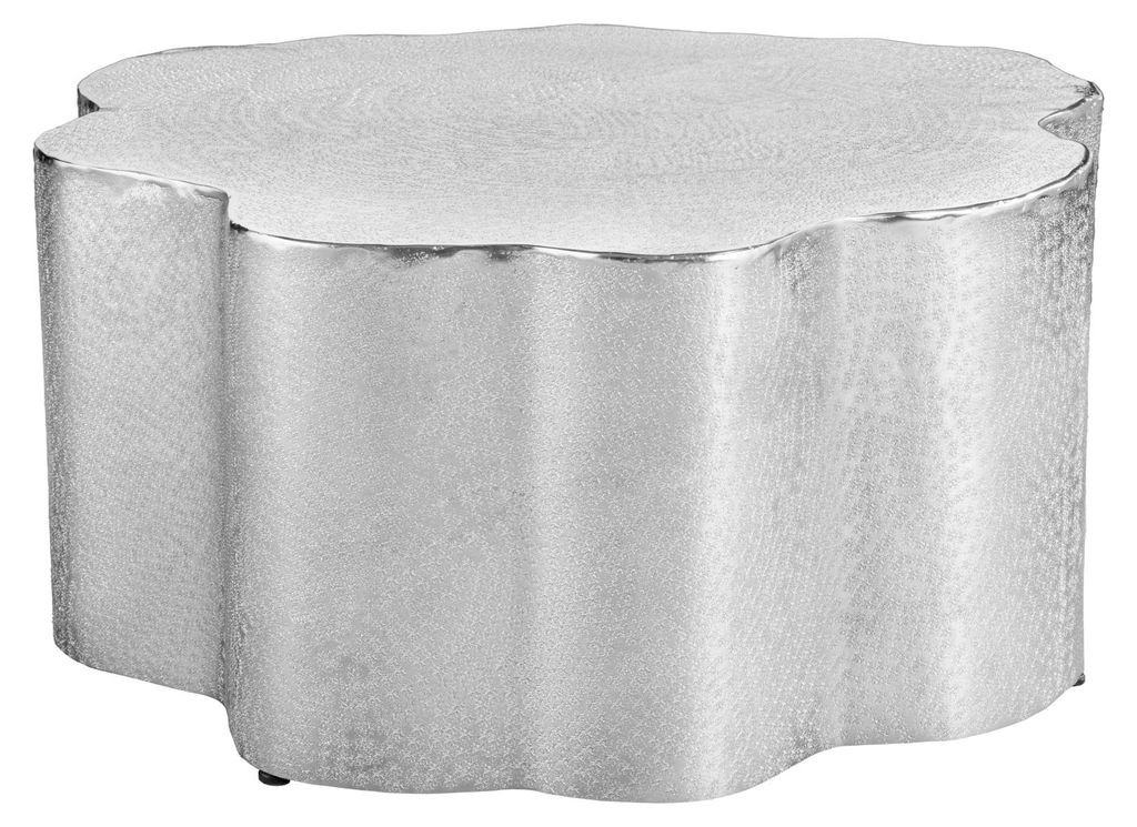 Table basse 70 cm argentée, design moderne pour le salon - Image du produit 