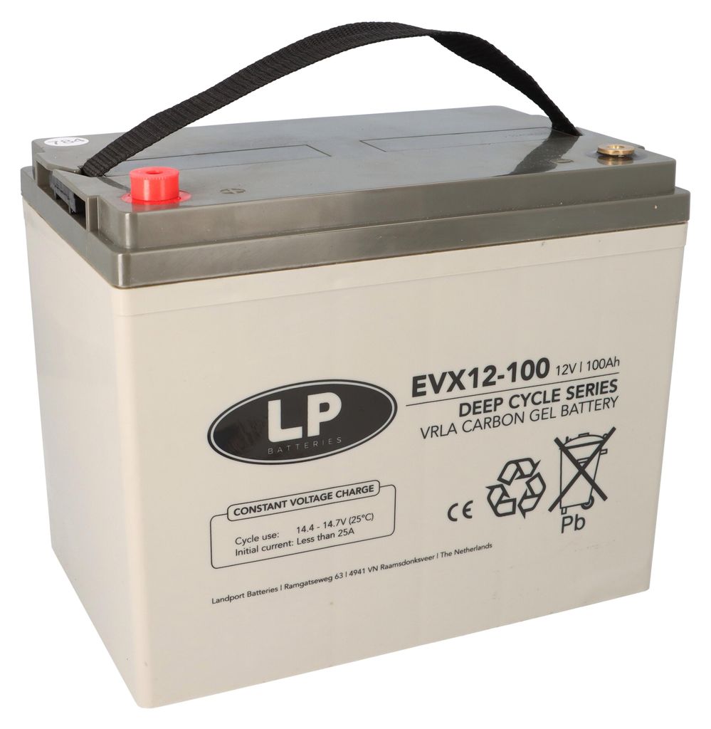 Landport LP EVX12100 12V 100Ah Deep-Cycle AGM-GEL Batterie