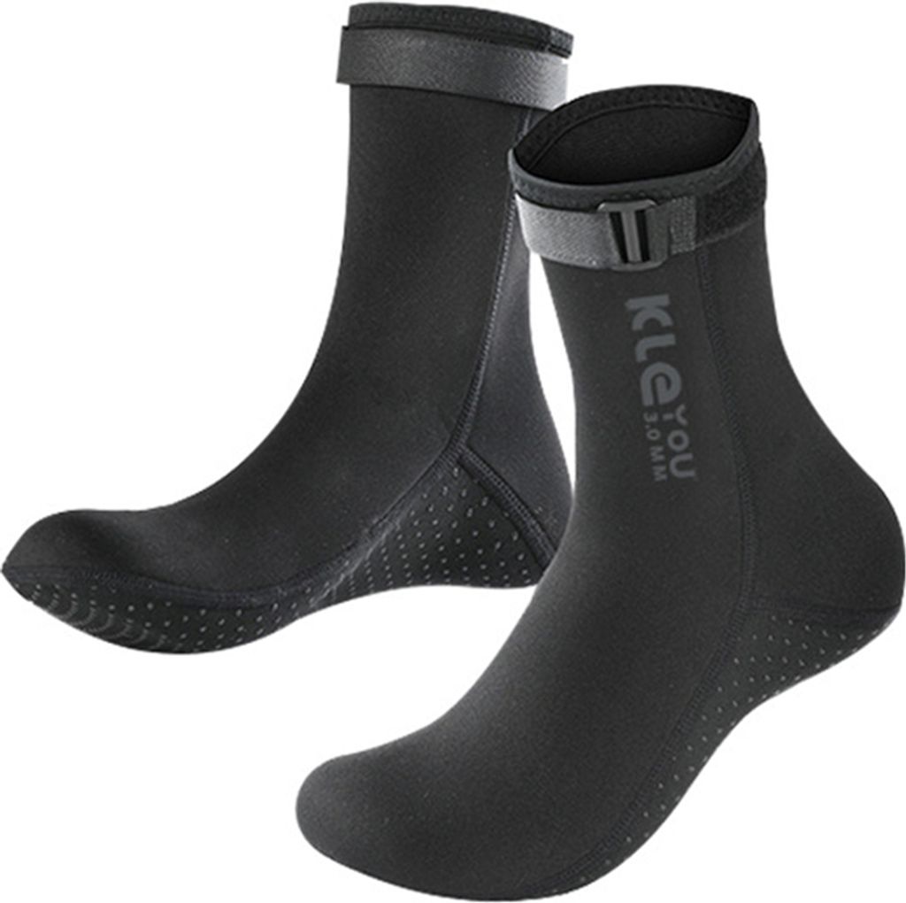 Neoprensocken 3mm, Neoprensocken für Damen und Herren, Tauchsocken Thermo-Anti-Rutsch-Flossensocken zum Schnorcheln und für Wassersport, Surfen, ...