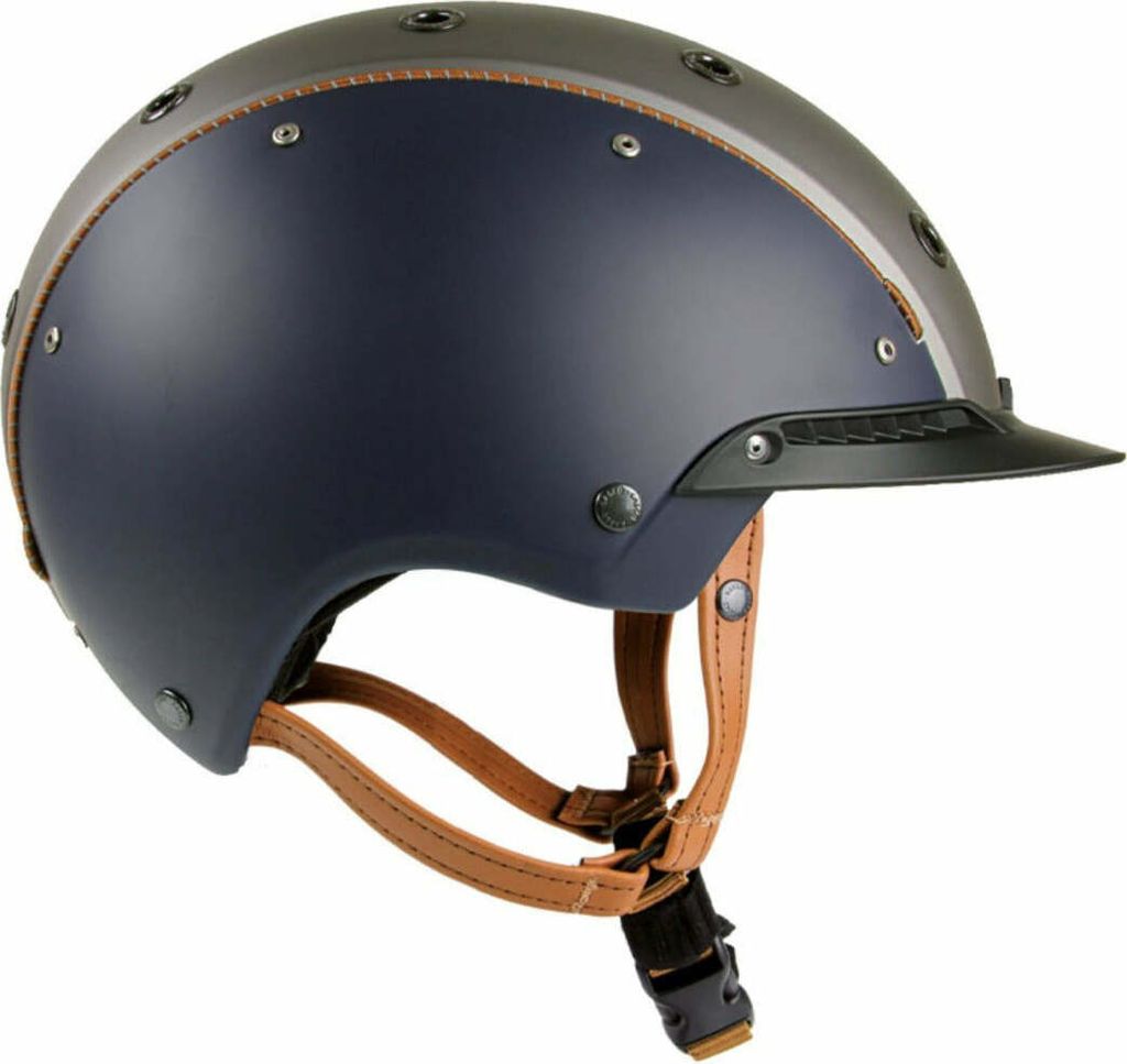 Casco Stable Casco Reithelm Champ-3, 58 bis 62 cm = L / blau-braun