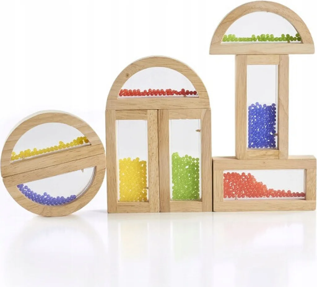 Rainbow Block Beads GuideCraft avec Inserts Colorés Translucides 24pc - 9