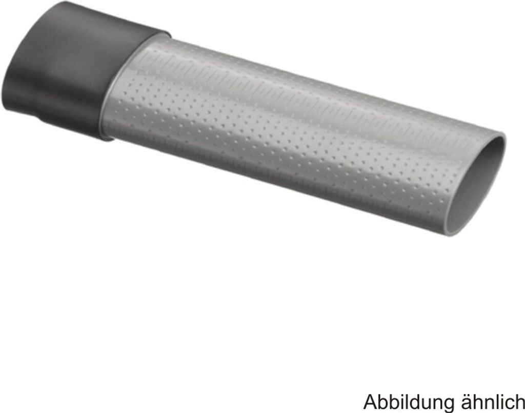 A close-up product shot of a plumbing extension pipe.