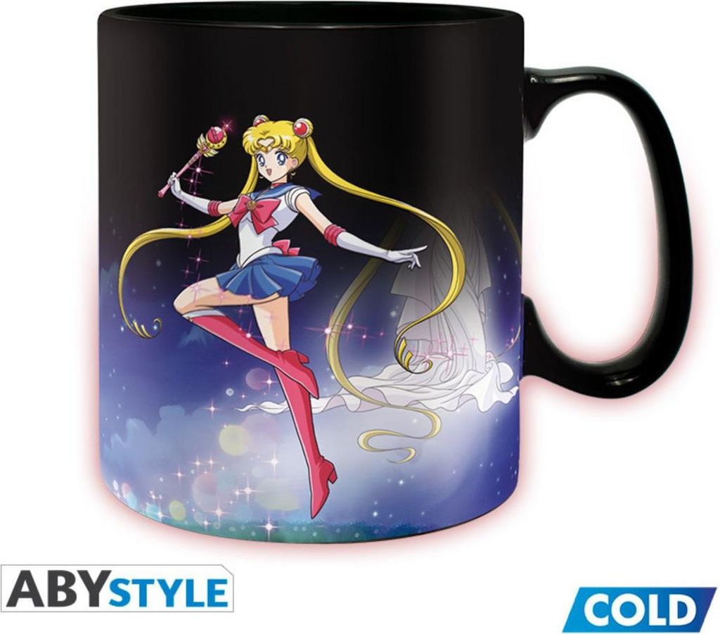 SAILOR MOON - Mug Heat Change- 460ml- Sailor & Chibi- Produktbild 