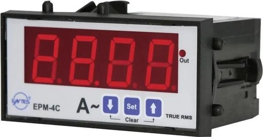 Ampèremètre monophasé programmable ENTES EPM-4C-48 avec relais de sortie