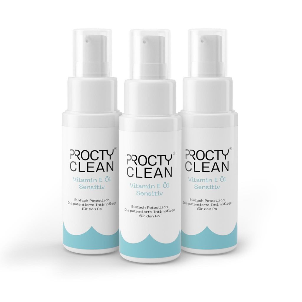 3x ProctyClean® Vitamin-E-Öl für den Po Produktbild 