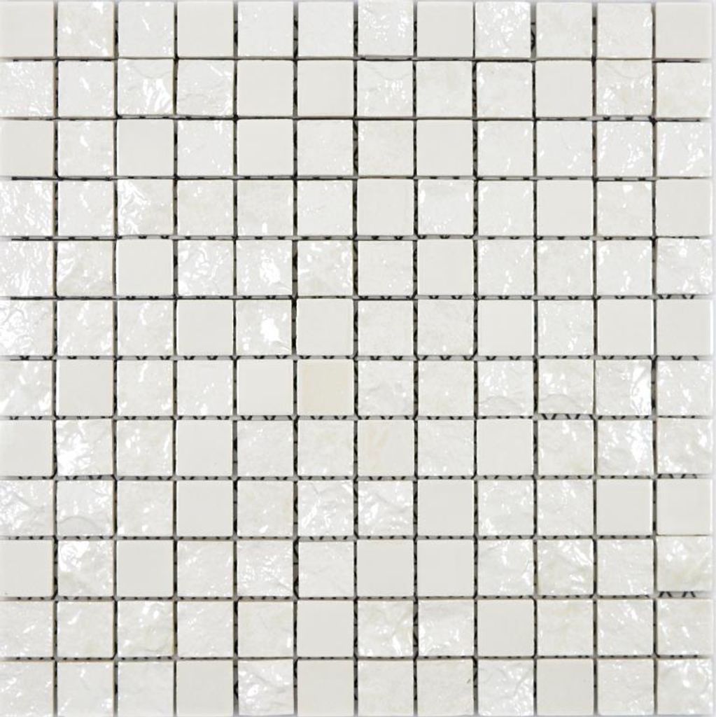 Keramik Mosaik Fliese exklusive Japan weiss Mosaikfliese Wand Fliesenspiegel Küche Bad MOS14-0001