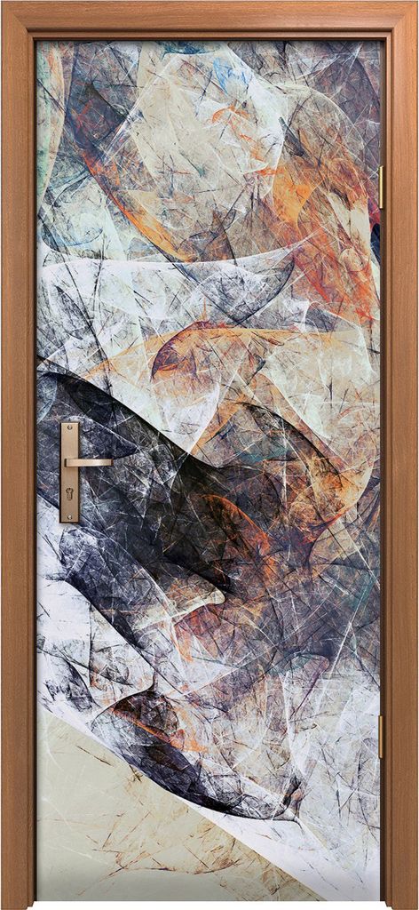 Türposter 80x200 cm Türaufkleber Türtapete Türfolie Klebefolie Abstrakte Malerei weiche Farbtextur