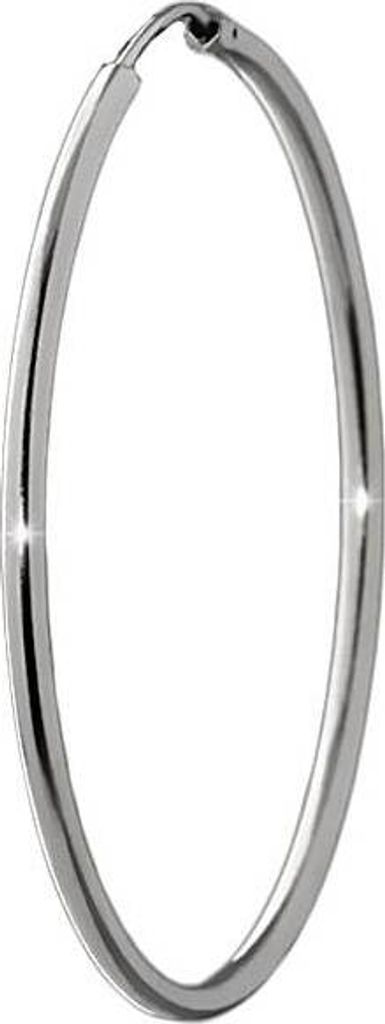 Single 925 Sterling Silber Creole Ohrringe Ohrschmuck Produktbild 
