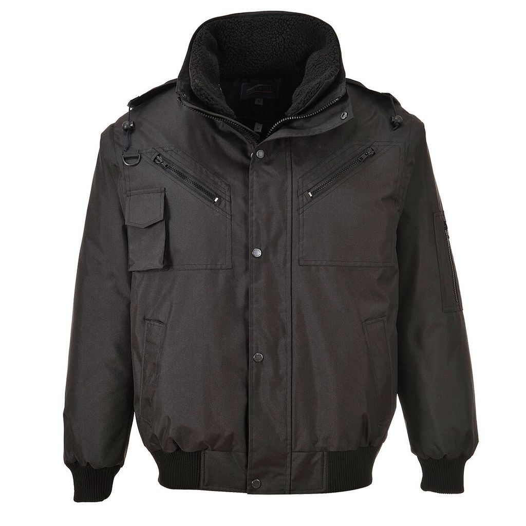 Portwest F465 4-in-1 Pilotjacke Black Gr. L