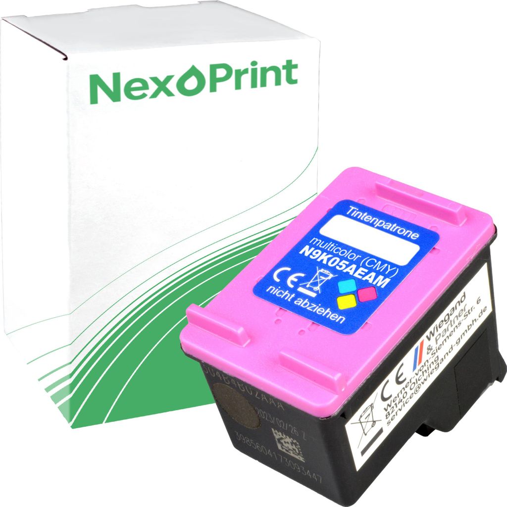 NexoPrint N9K05AE 304 farbig (Farbe) Druckerpatronen kompatibel zu HP DeskJet 3730 DeskJet 3732 DeskJet 3733 ca. 750 Seiten