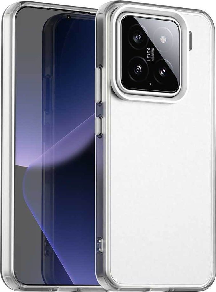 Handyhülle für Xiaomi 15 Pro Schlank Durchscheinend Matt Stoßfest Schutzhülle Weiß