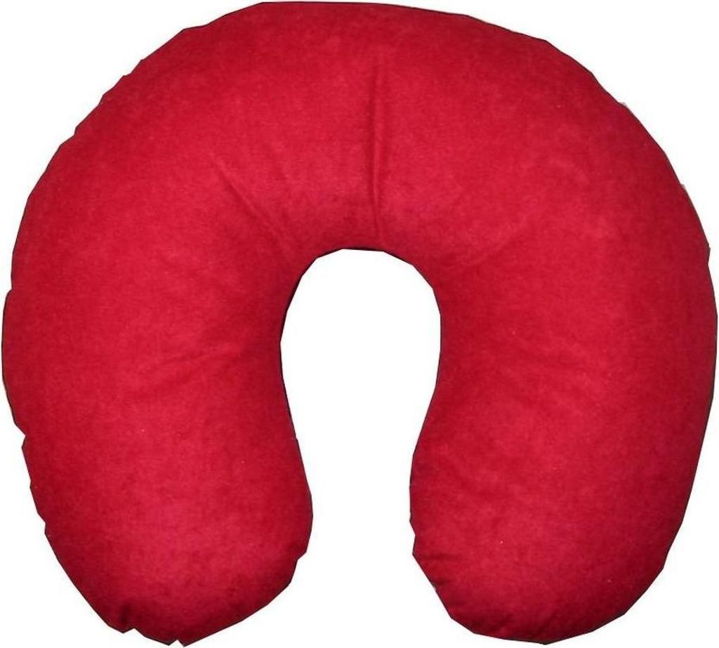 Cestovný vankúš na krk červený, ergonomický vankúš do auta Obrázok produktu 
