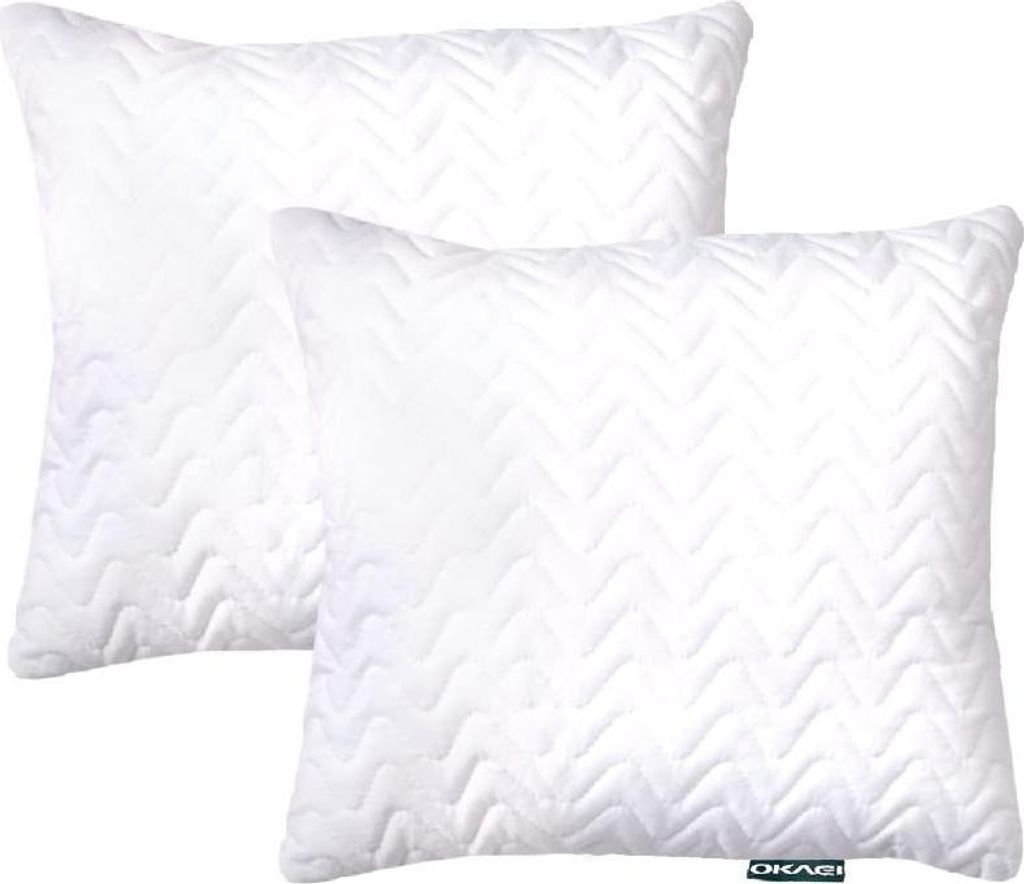 Okaei Kopfkissen 40 x 40 2er Set Superweiches Kopfissen Set Produktbild 