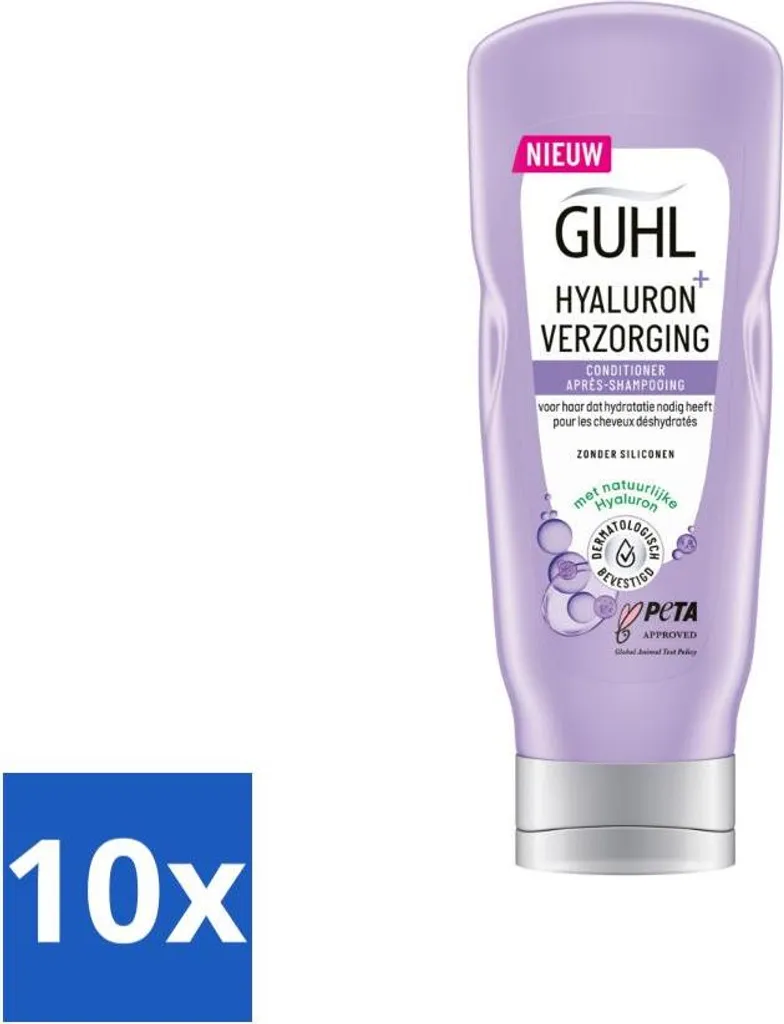 Guhl Balsamo Hyaluron+ Care 200ml x10 | Stock Risparmio Capelli Secchi