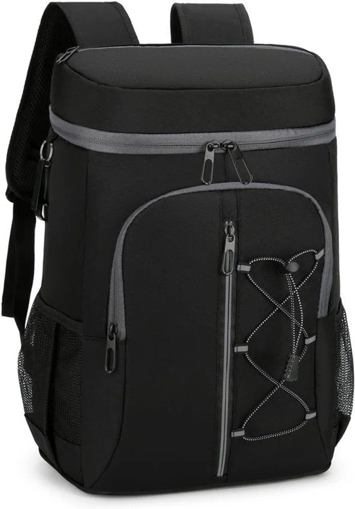 Set de pique-nique 15L noir étanche avec décapsuleur intégré polyvalent
