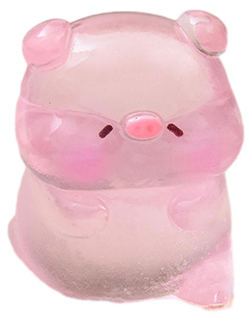 Miniatur-Schweinchenfigur, rosa Mini-Schweinchenfigur, Cartoon-Tier aus Kunstharz, Tortenaufsatz für DIY-Feengärten, Mooslandschaften, Terrarien,...