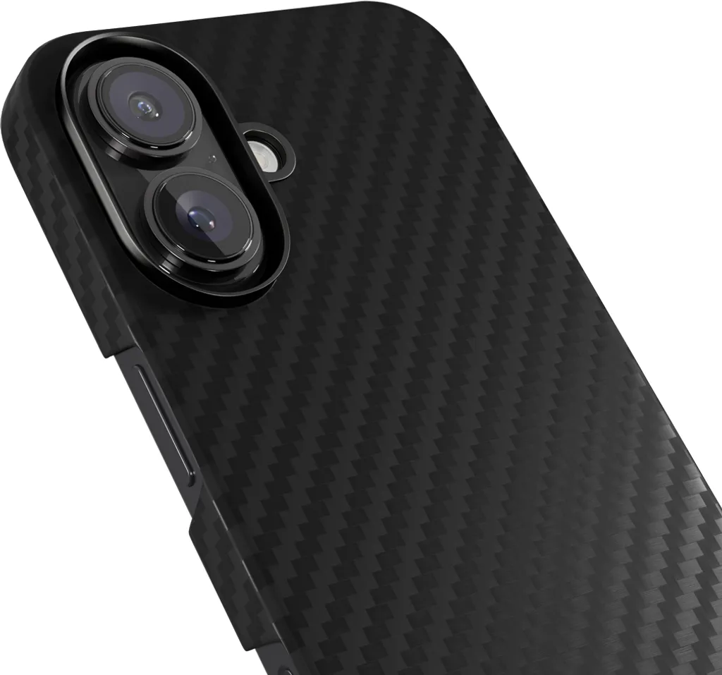 Epico Mag Carbon Coque pour iPhone 16 Plus - Noir Carbone Magnétique