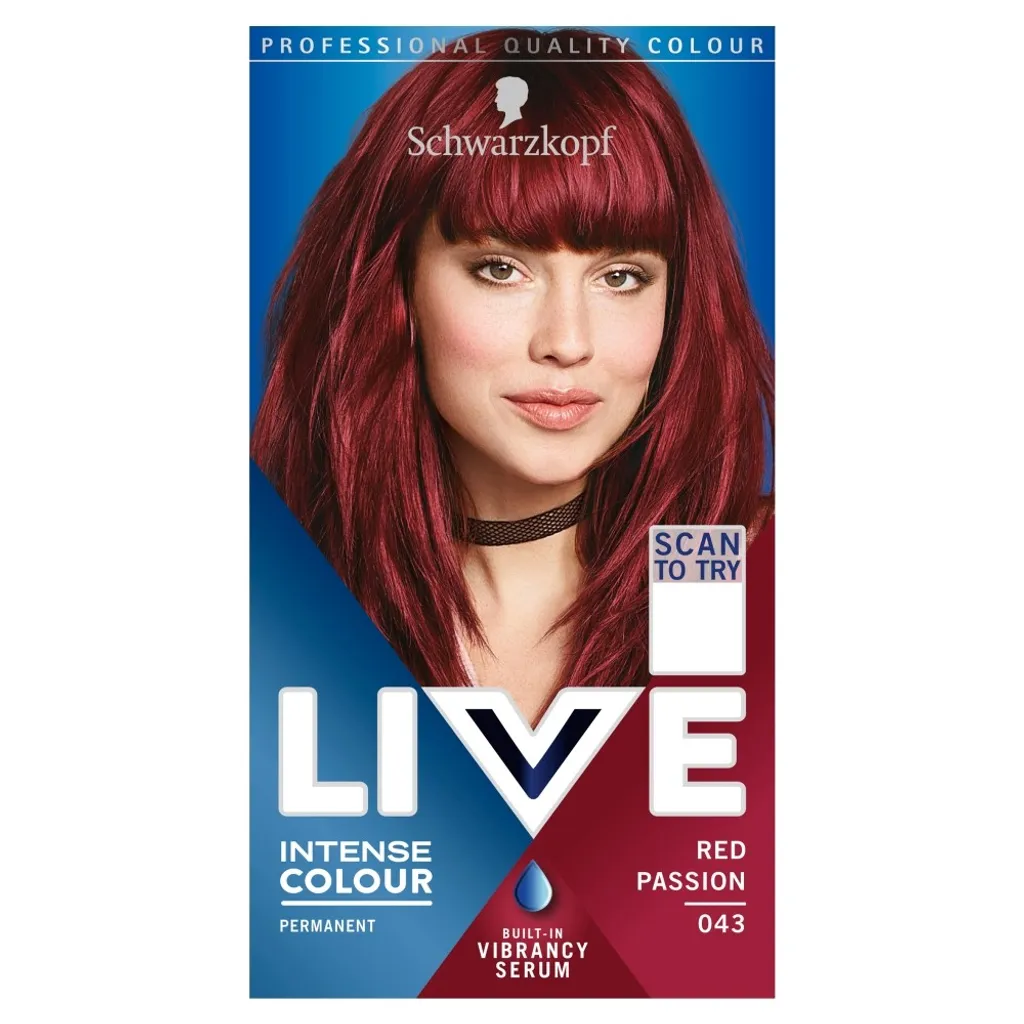 Teinture Cheveux Rouge Passion 043 : Coloration Permanente Intense Live