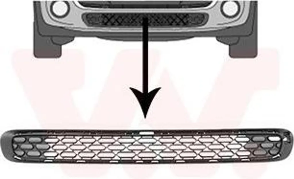Grille Inférieure Mini 12/13- Remplacez votre Pare-Chocs Cassé Facile