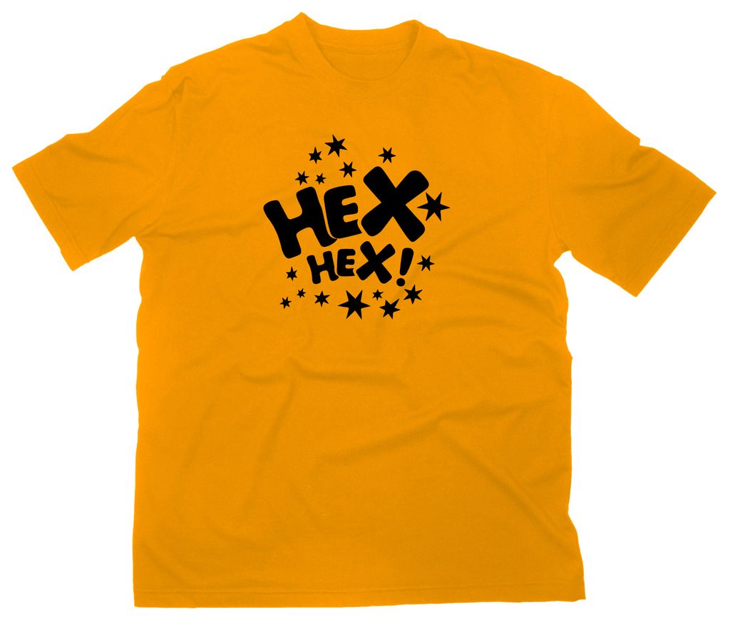 Styletex23 T-Shirt Hex Hex Fun, gelb, M
