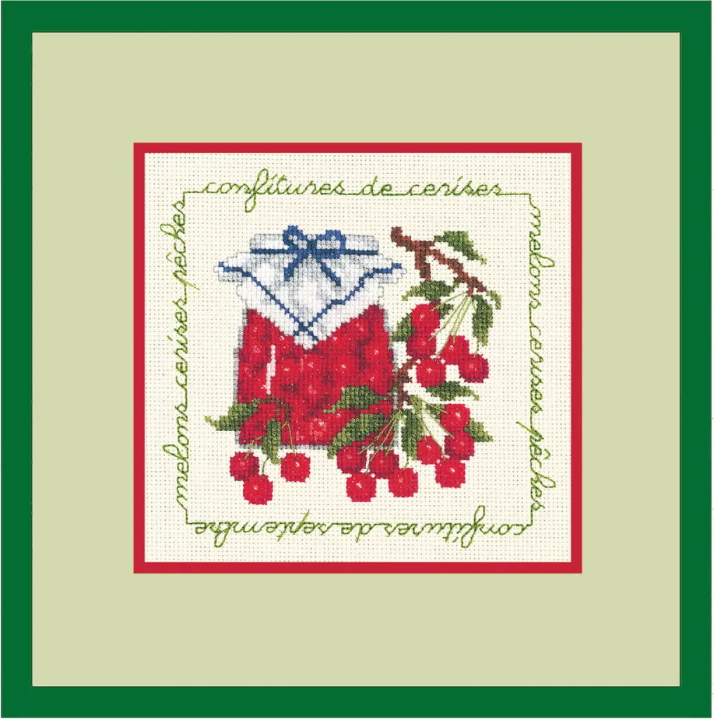 Kit Punto Croce Artigianale Cherry Jam - Le Bonheur des Dames