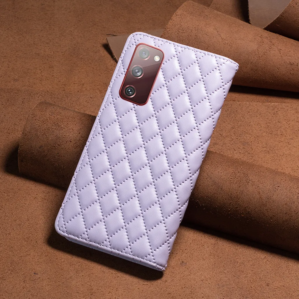 Custodia Galaxy S20 FE 5G Viola: Protezione Totale Antiurto Portafoglio - 3