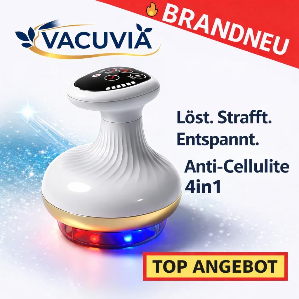 Vacuvia SculptGlow 4in1 Anti Cellulite Massagegerät Vakuum Schröpfgerät Wärme