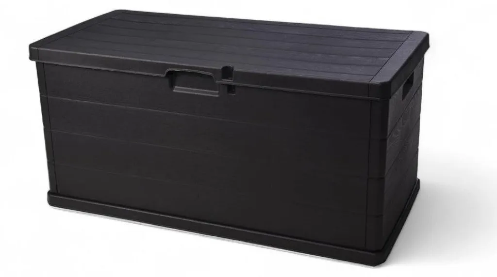 Coffre de rangement anthracite 340L - 118x59x57 cm multi-usage