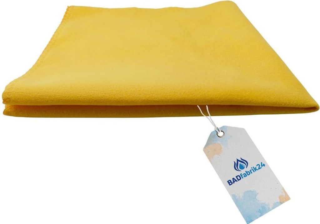 BADfabrik24 Mikrofaser Softtuch gelb