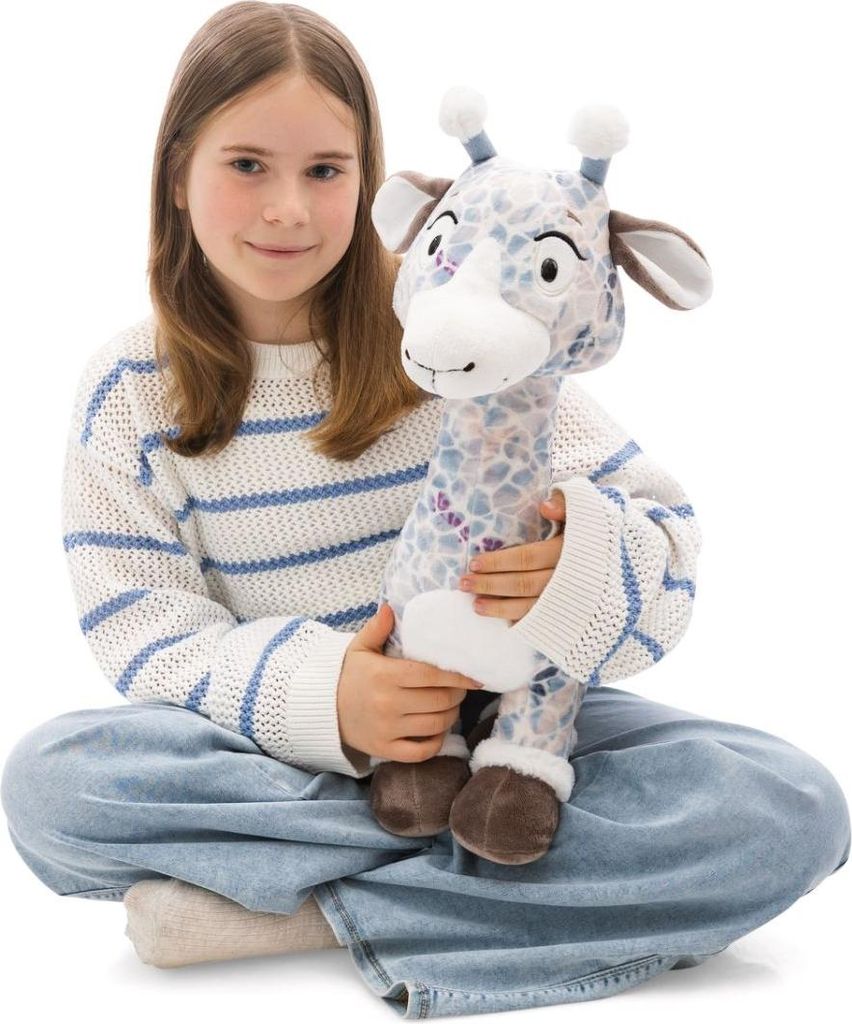 NICI Kuscheltier Giraffe Winny Winterfur 50cm - blau - Weiches Plüschtier – niedliches Stofftier zum Kuscheln & Spielen – tolle Geschenkidee f...