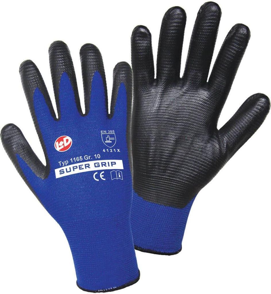 SUPER GRIP Feinstrickhandschuh Größe 11
