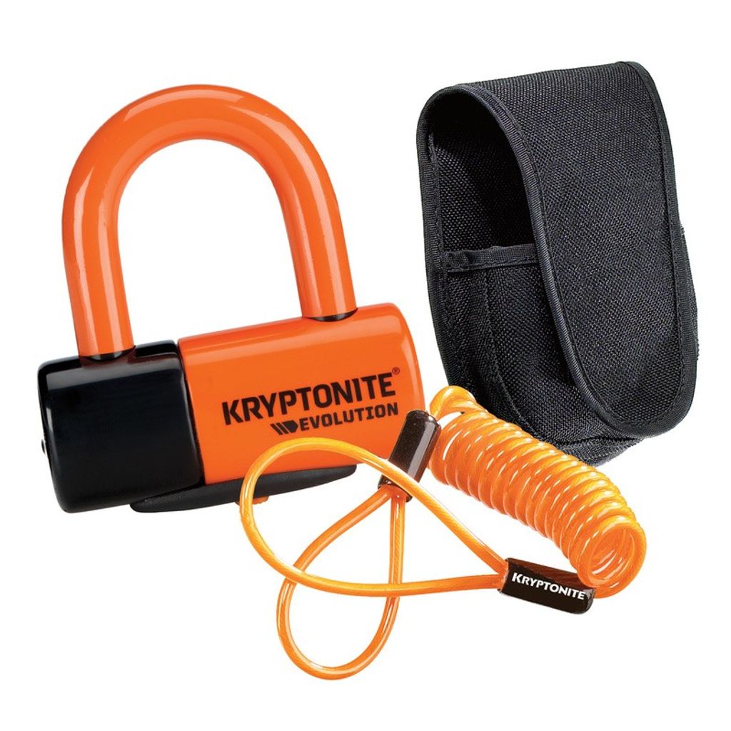 Kryptonite Evolution Series 4 Disk Lock Fahrradschloss 48 x 54 mm Orange/Schwarz