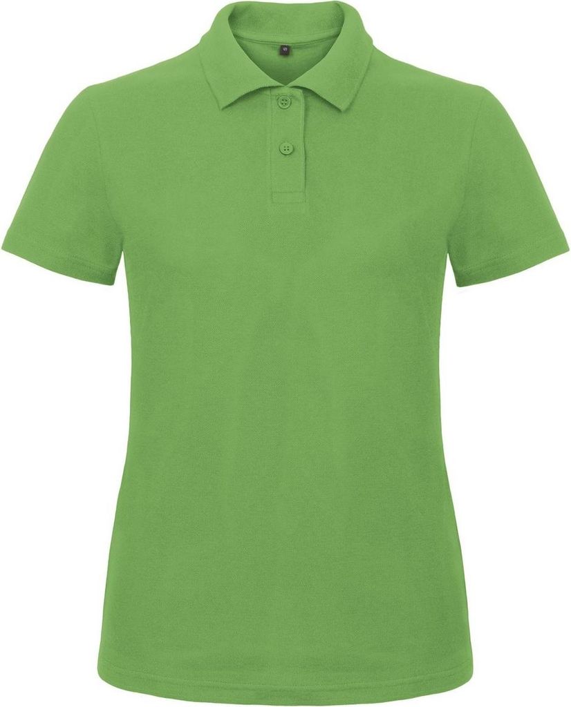 B&C Damen ID.001 Polo-Shirt / Polohemd, Kurzarm RW3525 (XL) (Grün)