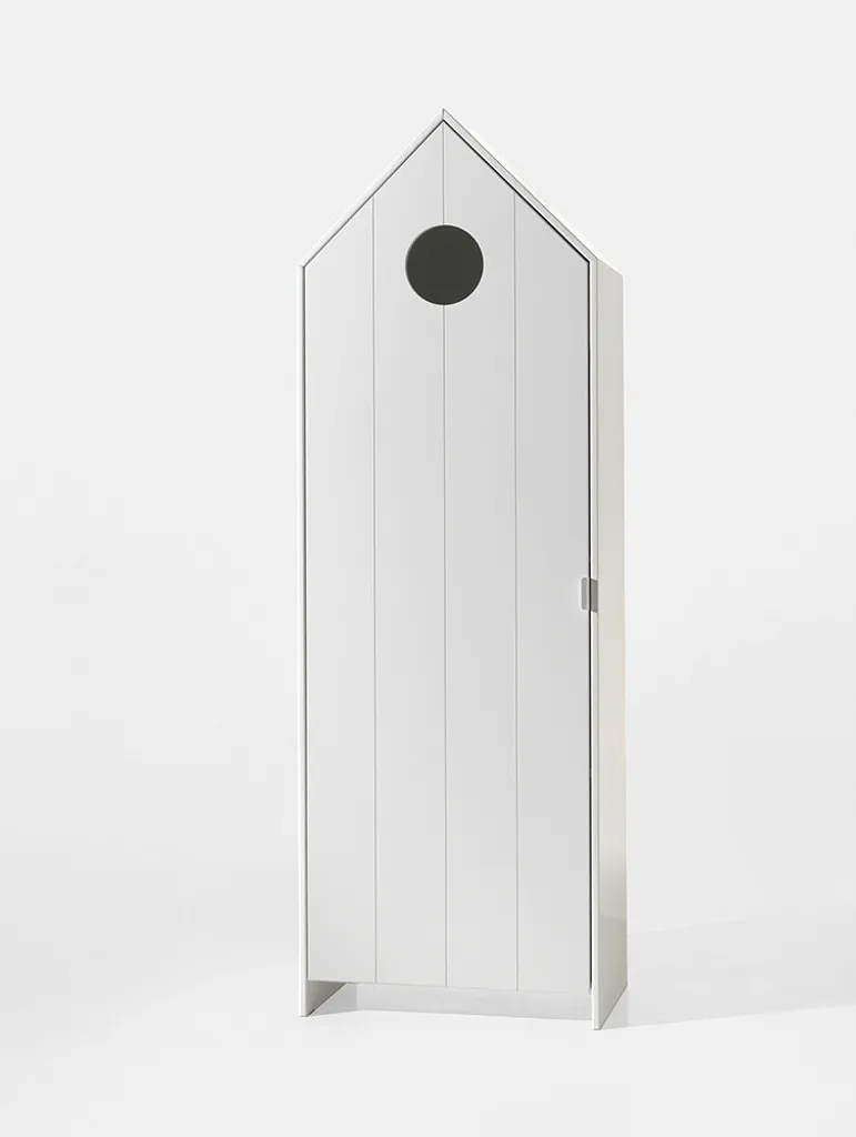 Armoire Enfant Haven Blanc - Idéal pour Ranger Vêtements et Jouets Bébé