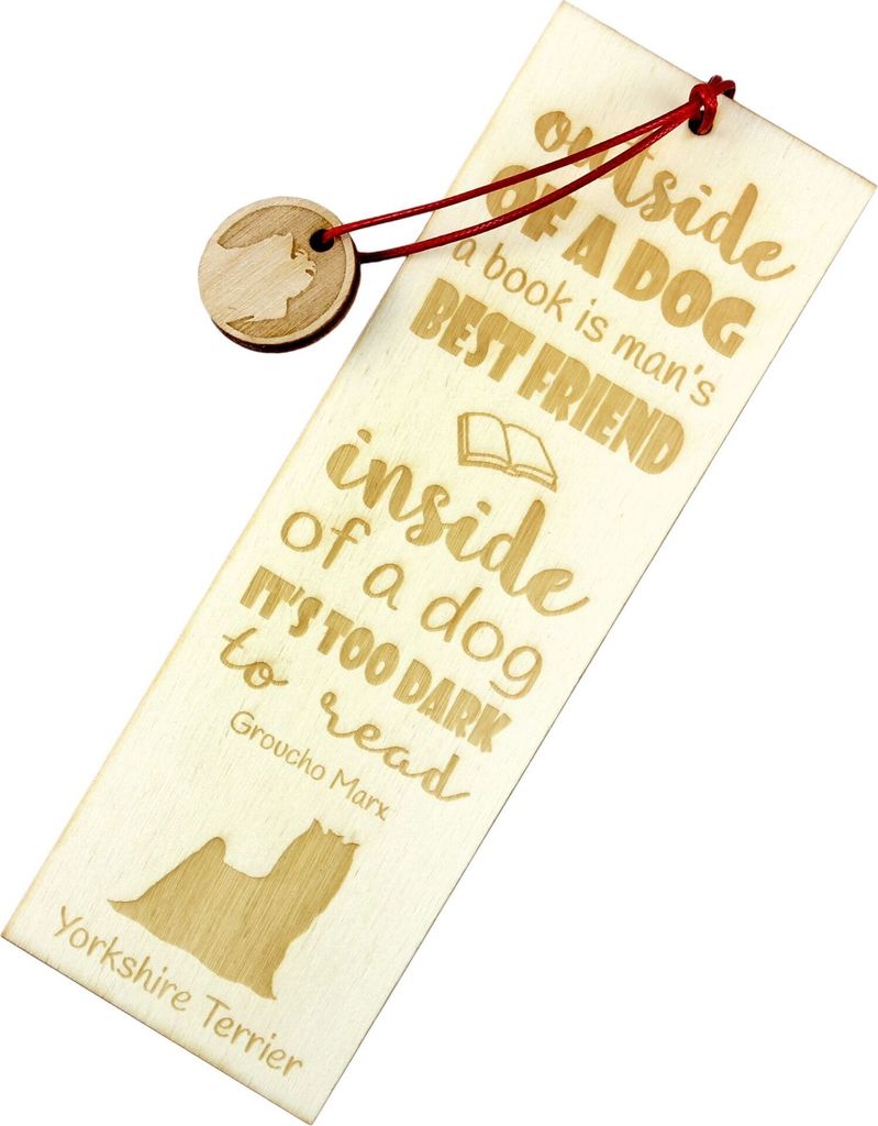 Yorkshire Terrier - Lesezeichen mit Hund, personalisiertes Lesezeichen, Geschenk für Bücherwurm von der Marke Art-Dog